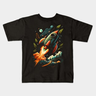 Rocket Leaves Kids T-Shirt